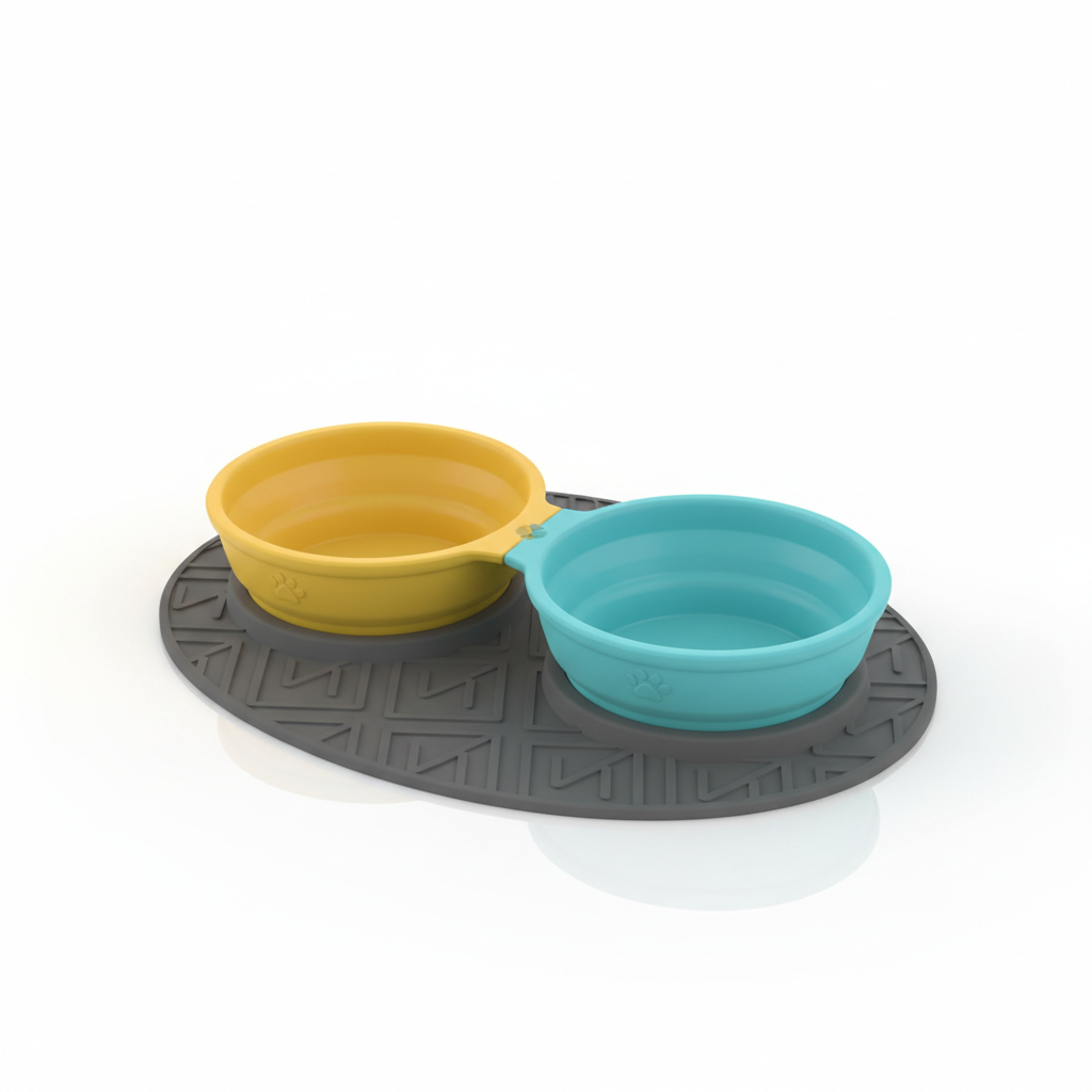 Kit Tigelas de Silicone para Pets