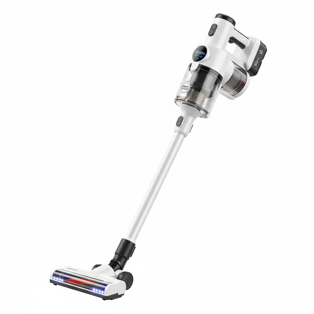 Aspirador de Pó Sem Fio Vertical 25000Pa HEPA