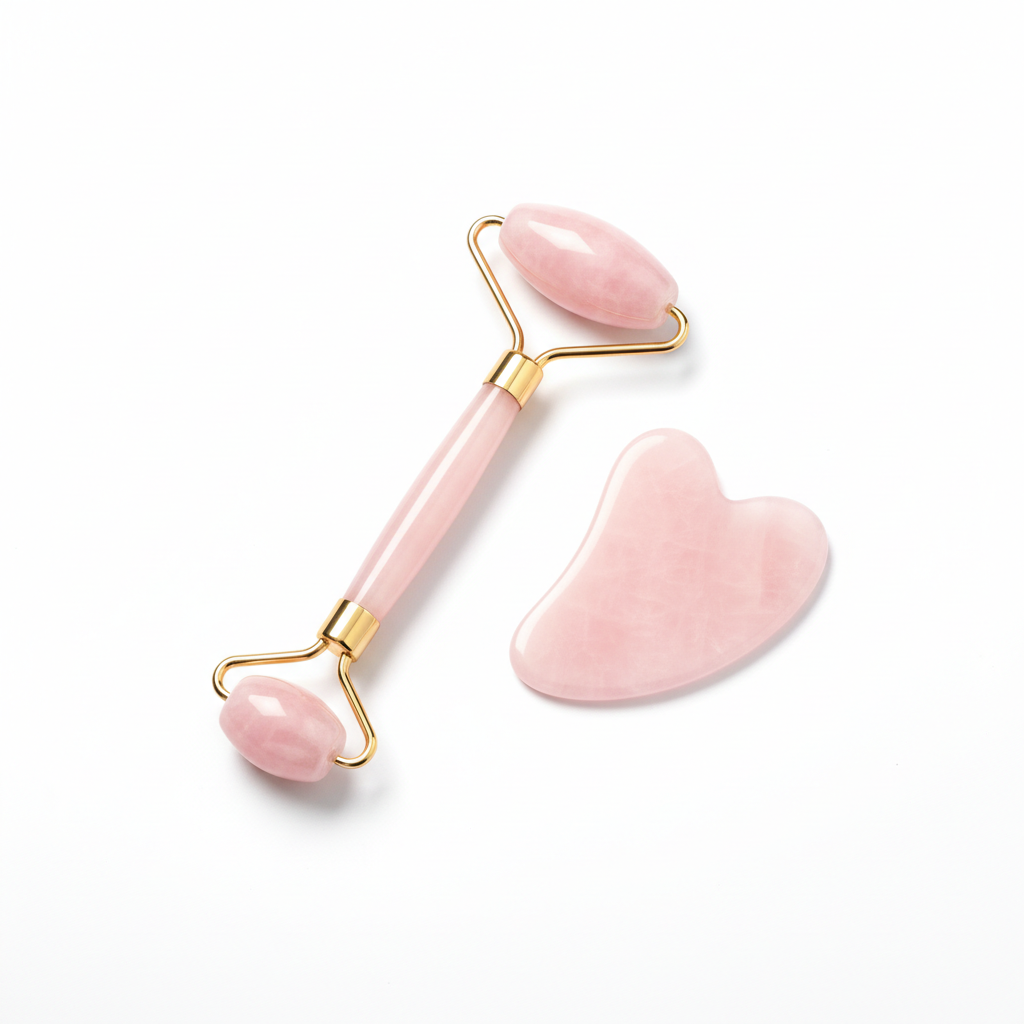 Kit Roller Facial e Gua Sha